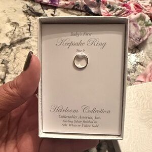 Heirloom Collection Baby's First Keepsake Ring - Silver